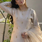 Embroidered Satin Farshi Palazzo Suit Set