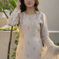 Embroidered Satin Farshi Palazzo Suit Set