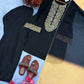 Embroidered Satin Palazzo Suit Set
