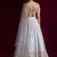 Embroidered Satin Silk Lehenga Set With Net Dupatta