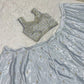 Embroidered Satin Silk Lehenga Set With Net Dupatta