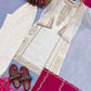 Embroidered Shimmer Silk Plazo Set