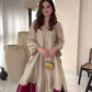 Embroidered Shimmer Silk Plazo Set