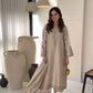 Embroidered Shimmer Silk Plazo Set