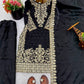Embroidered Silk Kurta Palazzo Set With Dupatta