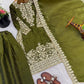 Embroidered Silk Kurta Palazzo Set With Dupatta