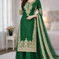 Embroidered Silk Kurta Palazzo Set With Dupatta