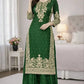 Embroidered Silk Kurta Palazzo Set With Dupatta