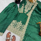 Embroidered Silk Kurta Palazzo Set With Dupatta