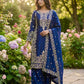 Embroidered Silk Kurta Palazzo Set with Dupatta