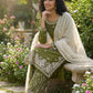 Embroidered Silk Kurta Palazzo Set with Organza Dupatta