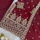 Embroidered Silk Kurta Sharara Set With Dupatta