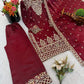 Embroidered Silk Kurta Sharara Set With Dupatta