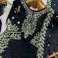 Embroidered Silk Kurta Sharara Set With Dupatta
