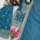 Embroidered Silk Kurta Sharara Set With Dupatta
