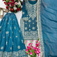 Embroidered Silk Kurta Sharara Set With Dupatta