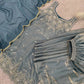 Embroidered Silk Kurti Palazzo Set with Lace Dupatta