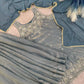 Embroidered Silk Kurti Palazzo Set with Lace Dupatta