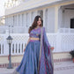 Embroidered Silk Lehenga Choli Set