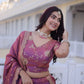 Embroidered Silk Lehenga Choli Set