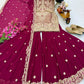 Embroidered Silk Palazzo Suit with Dupatta