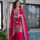 Embroidered Silk Palazzo Suit with Dupatta