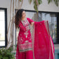 Embroidered Silk Palazzo Suit with Dupatta