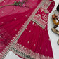 Embroidered Silk Palazzo Suit with Dupatta