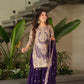 Embroidered Silk Palazzo Suit with Dupatta