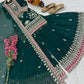 Embroidered Silk Palazzo Suit with Dupatta