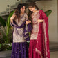 Embroidered Silk Palazzo Suit with Dupatta