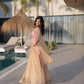 Embroidered Sindur Silk Lehenga Set with Shrug for Wedding and Party Occasions