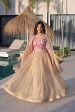 Embroidered Sindur Silk Lehenga Set with Shrug for Wedding and Party Occasions