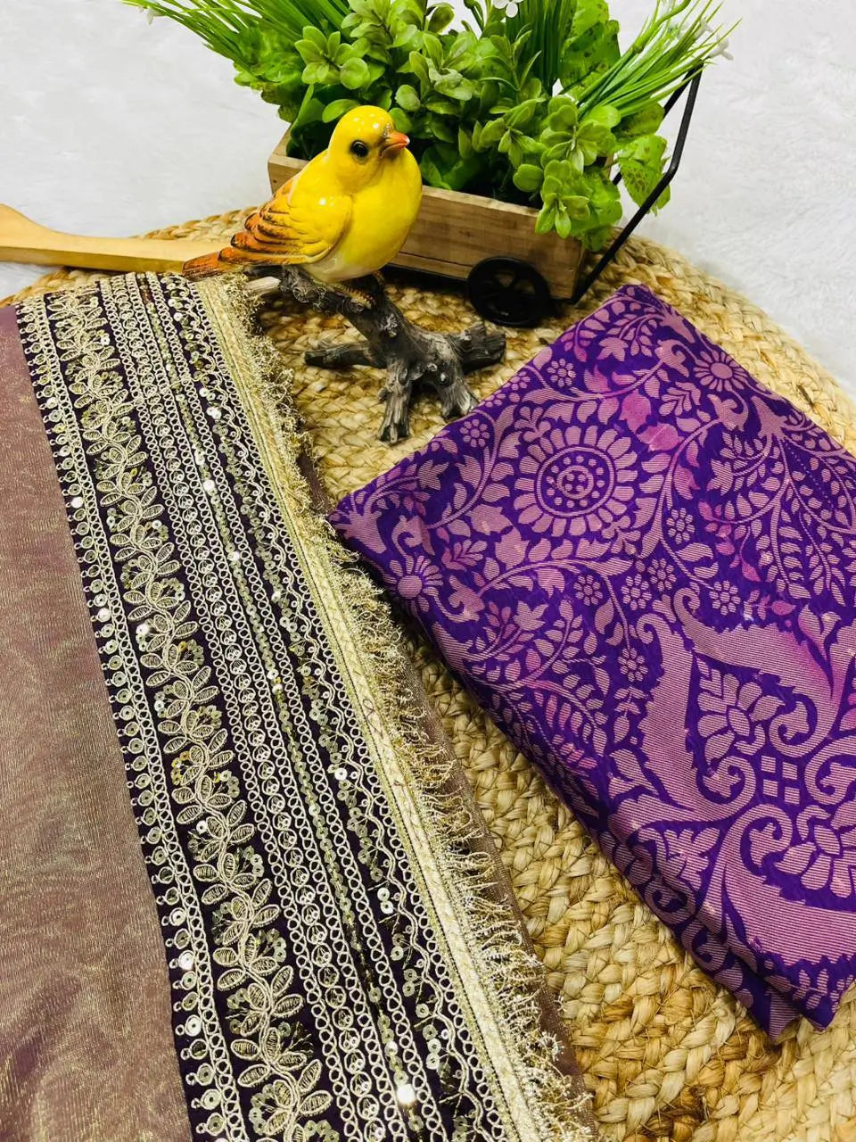 Embroidered Soft Net Designer Saree