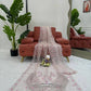 Embroidered Soft Net Designer Saree With Dupatta