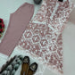 Embroidered Soft Net Palazzo Suit with Dupatta