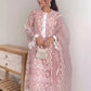 Embroidered Soft Net Palazzo Suit with Dupatta