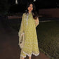 Embroidered Soft Net Palazzo Suit with Dupatta