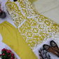 Embroidered Soft Net Palazzo Suit with Dupatta