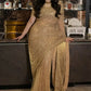 Embroidered Soft Net Saree with Mirror Work Blouse