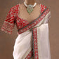 Embroidered Space Silk Saree with Banglori Silk Blouse