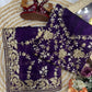 Embroidered Space Silk Sequins Saree