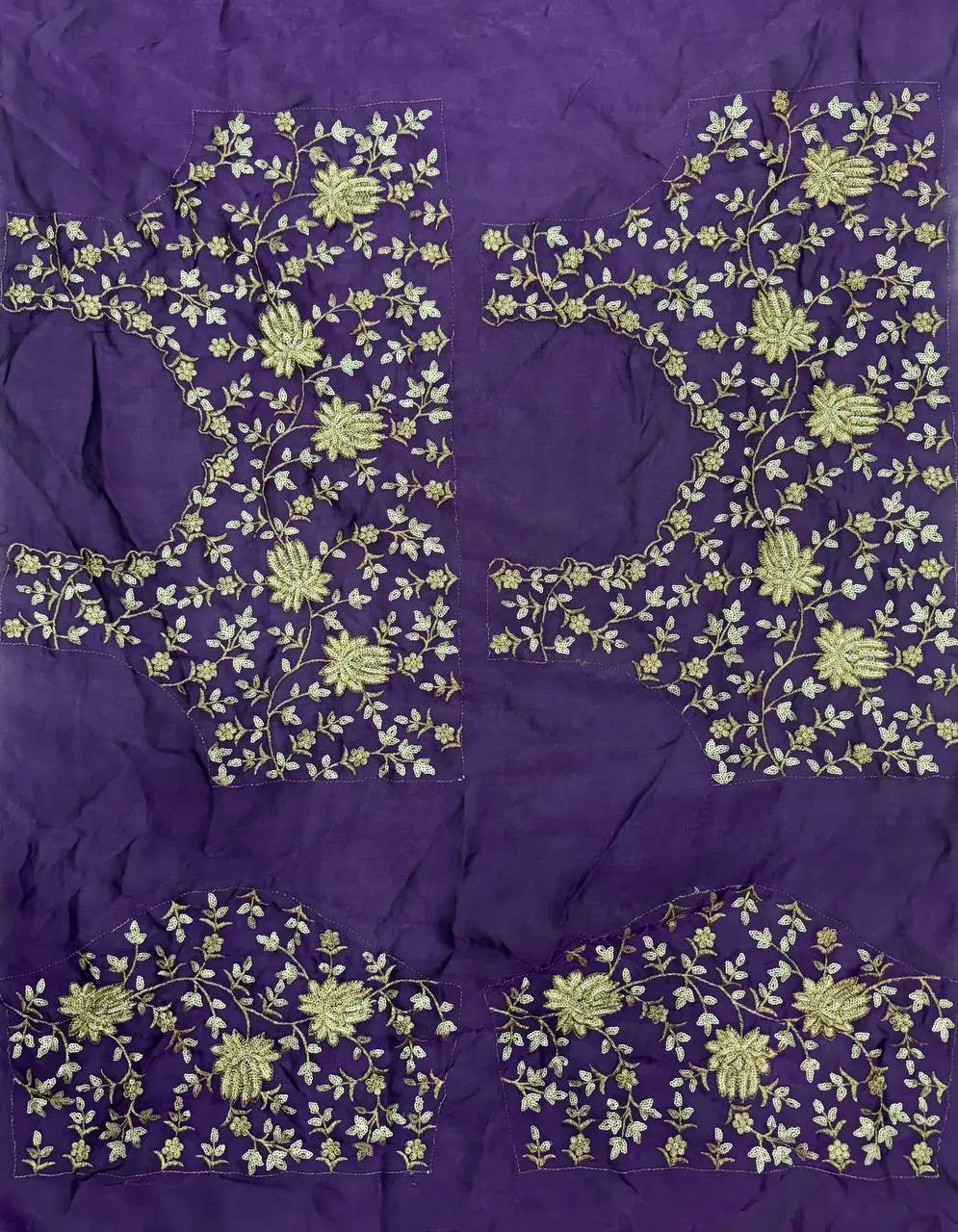 Embroidered Space Silk Sequins Saree