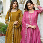 Embroidered Star Georgette Festival Gown Set