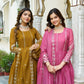 Embroidered Star Georgette Festival Gown Set