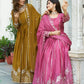Embroidered Star Georgette Festival Gown Set