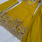 Embroidered Star Georgette Kurti Palazzo Set with Dupatta