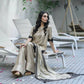 Embroidered Star Georgette Suit Set with Farshi Pant and Dupatta