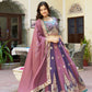 Embroidered Star Georgette Wedding Lehenga Set