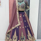 Embroidered Star Georgette Wedding Lehenga Set